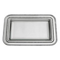 Reed & Barton Small Tray w/ Beveled Glass Insert